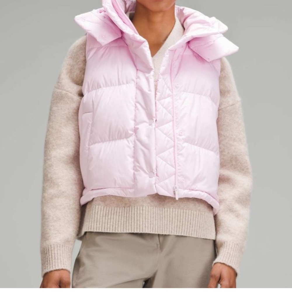 Lululemon wonder puff cropped vest